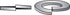 Hillman Zinc-Plated Steel Split Lock Washer 100 pk