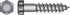 Hillman 1/4 in. X 2 in. L Hex Hot Dipped Galvanized Steel Lag Screw 100 pk