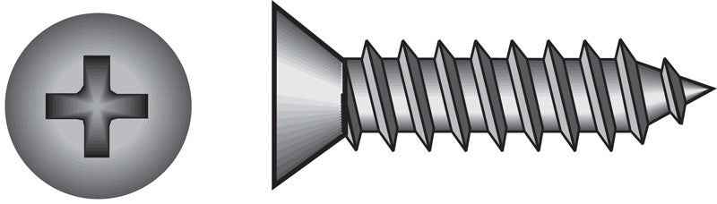 HILLMAN No. 14 Ga. X 3 in. L Phillips Pan Head Sheet Metal Screws 100 pk