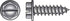 HILLMAN No. 6 Ga. X 1/2 in. L Slotted Hex Washer Head Sheet Metal Screws 100 pk