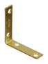 National Hardware 2.5 in. H X 0.63 in. W X 0.08 in. D Brass-Plated Steel Inside Corner Brace