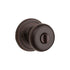 Kwikset SmartKey Juno Venetian Bronze Entry Door Knob KW1 1-3/4 in.