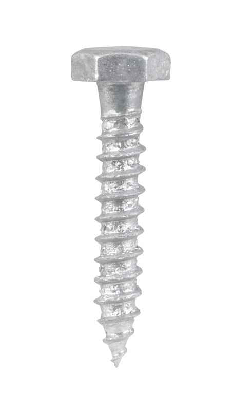 Hillman 1/4 in. X 1-1/2 in. L Hex Hot Dipped Galvanized Steel Lag Screw 100 pk