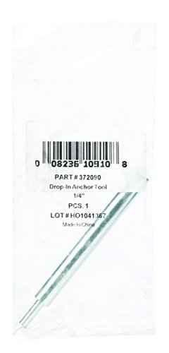 HILLMAN 1/4 in. D X 4.125 in. L Carbon Steel Round Head Setting Tool Drop-In Anchor 1 pk