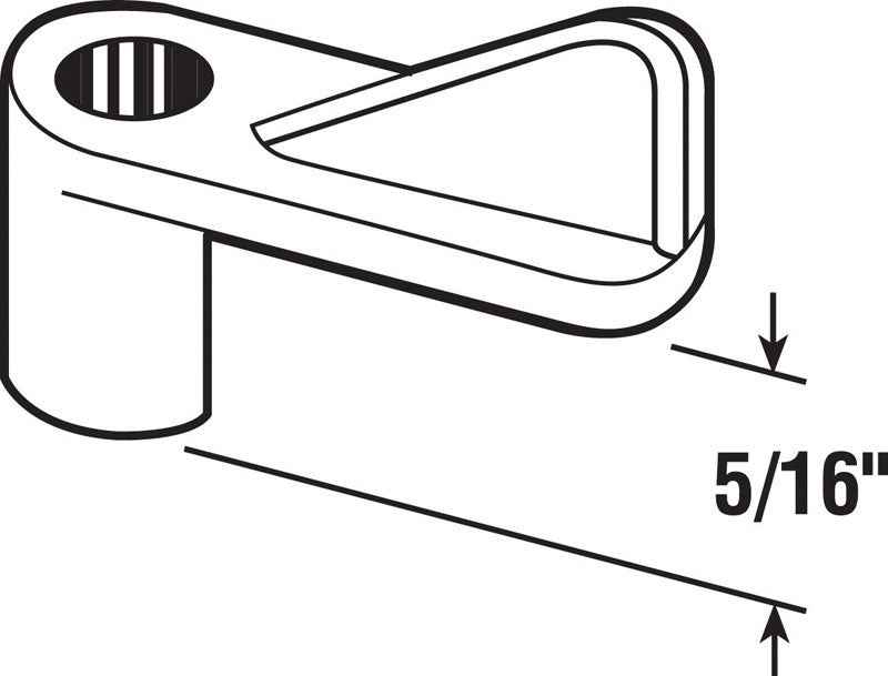 Prime-Line Gray Plastic Screen Clip For 5/16 inch 1 pk