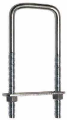 National Hardware 3/8 in. X 3-5/8 in. W X 6 in. L Coarse Zinc-Plated Steel Square U-Bolt