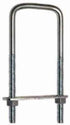 National Hardware 3/8 in. X 3-5/8 in. W X 6 in. L Coarse Zinc-Plated Steel Square U-Bolt