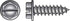HILLMAN No. 8 X 3/4 in. L Slotted Hex Washer Head Sheet Metal Screws 100 pk