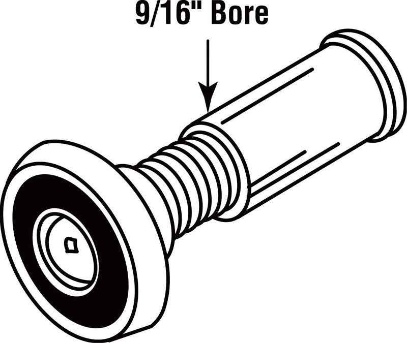 Prime-Line 0.56 in. D 200 deg Satin Nickel Brass Door Viewer