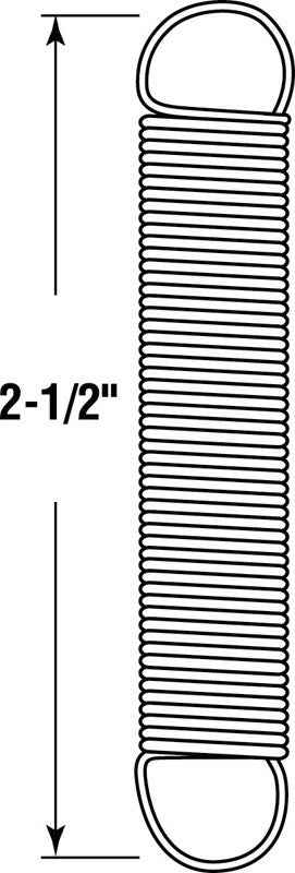 Prime-Line 2-1/2 in. L X 7/16 in. D Extension Spring 2 pk