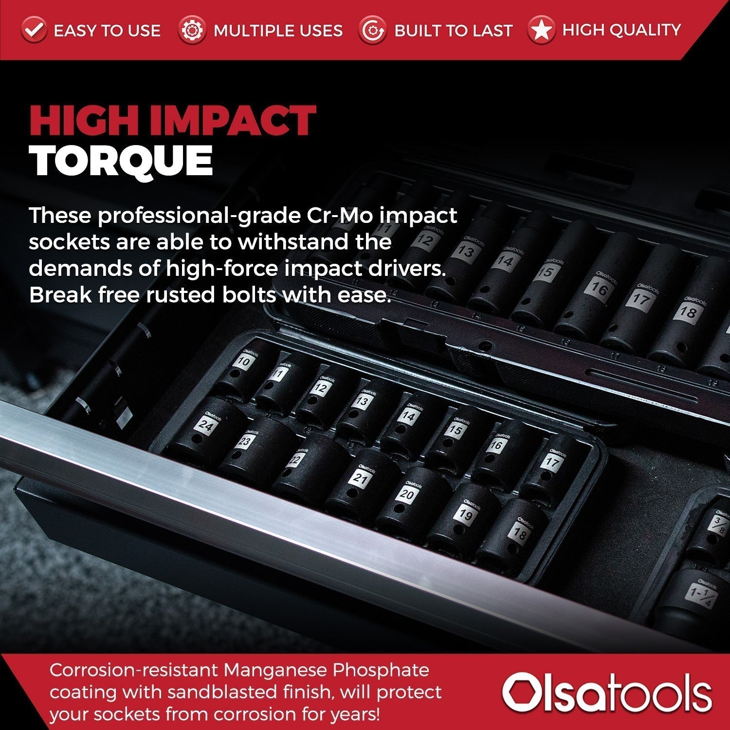 Cr-Mo Impact Sockets