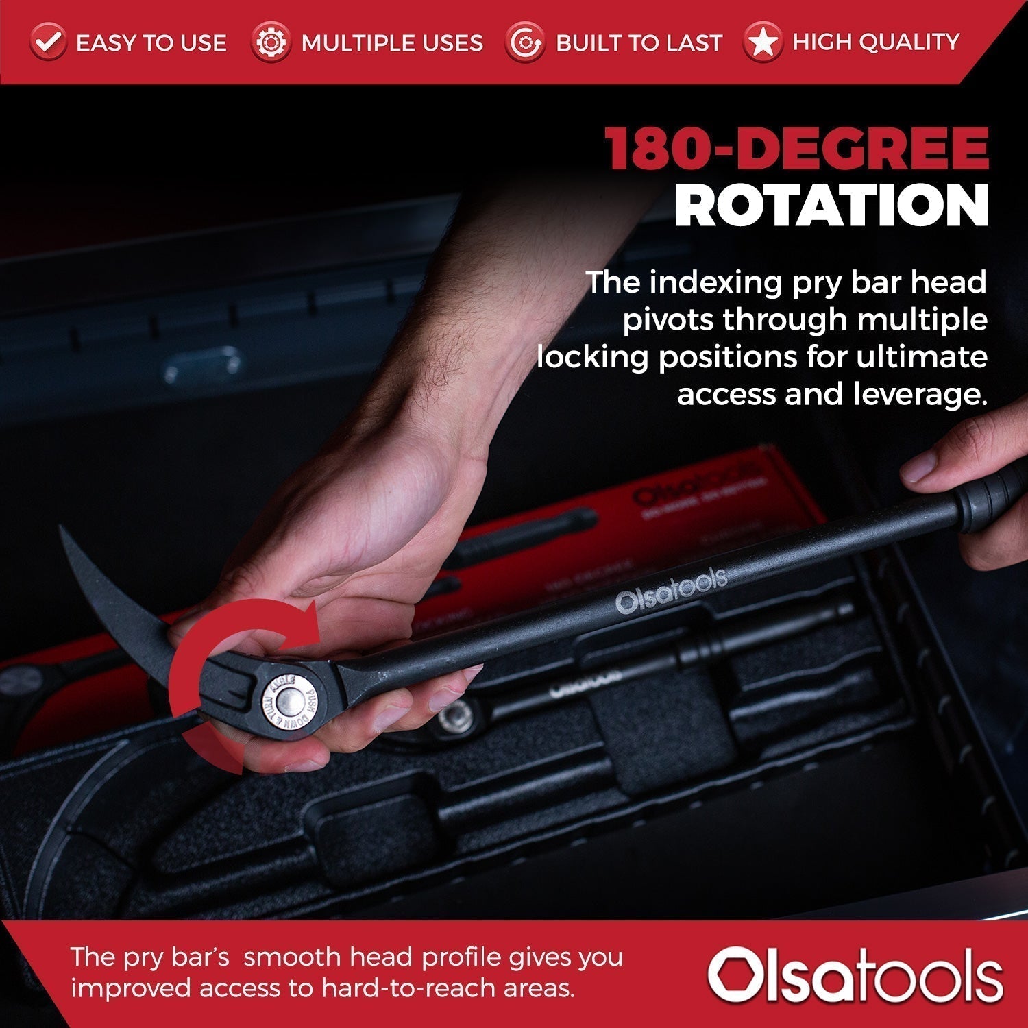 Indexing Pry Bar Set (2pc) | Heavy Duty 10" and 20" Long Pry Bars