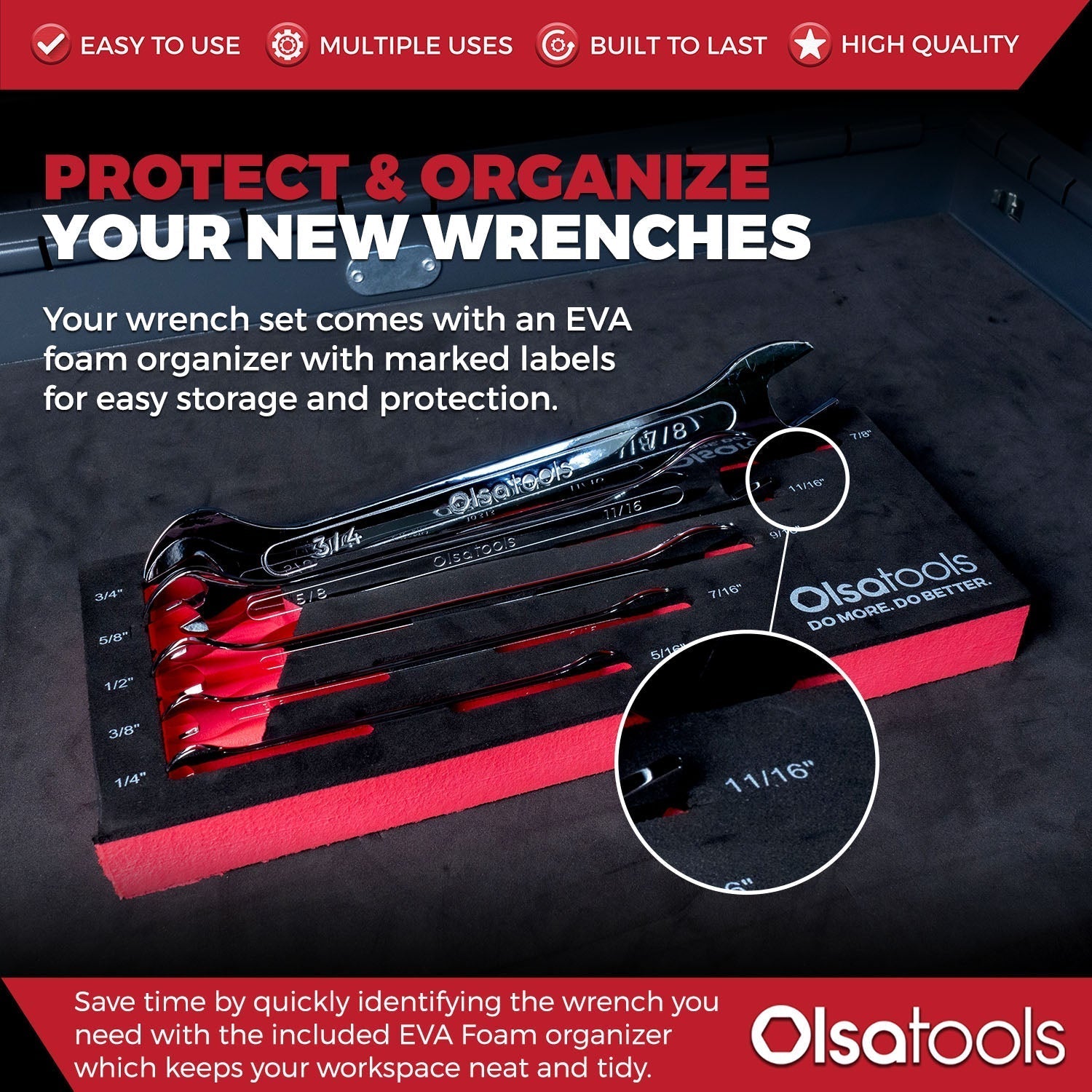 Slim Profile Wrench Set