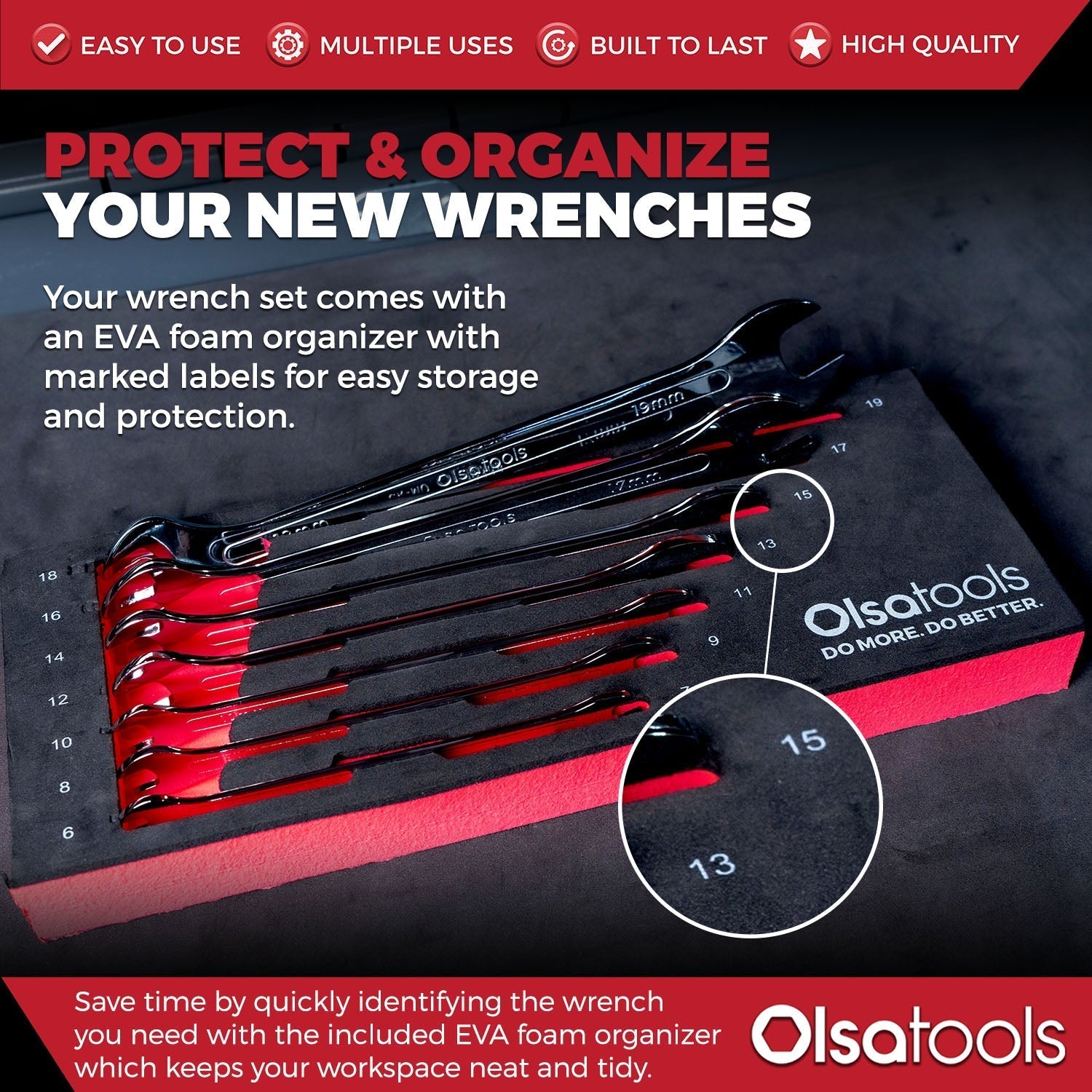 Slim Profile Wrench Set