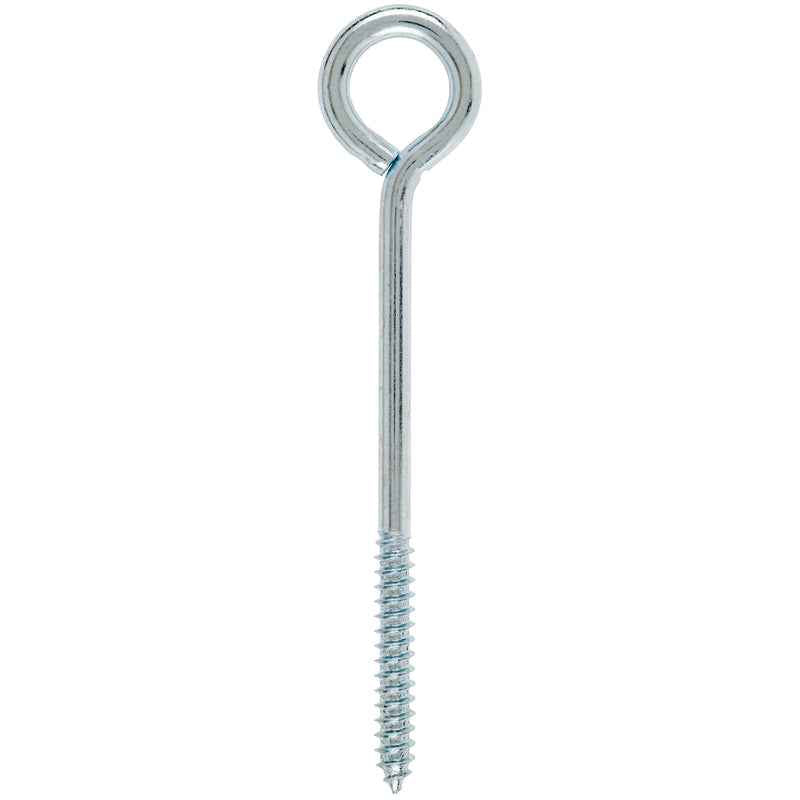Hampton 5/16 in. x 6 in. L Zinc-Plated Steel Lag Thread Eyebolt Nut Included (Pack of 10)