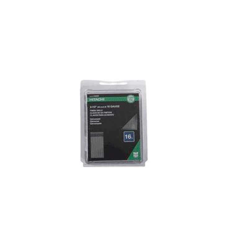 Metabo HPT 2-1/2 in. L X 16 Ga. Straight Strip Electro Galvanized Finish Nails 1000 pk