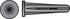 Hillman .25 in. D X 1-3/8 in. L Plastic Flat Head Conical Anchor 50 pk