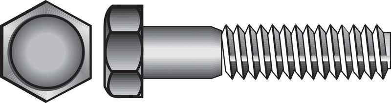 HILLMAN 5/8 in. D X 10 in. L Hot Dipped Galvanized Steel Hex Bolt 25 pk