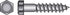 Hillman 5/16 in. X 3-1/2 in. L Hex Hot Dipped Galvanized Steel Lag Screw 50 pk