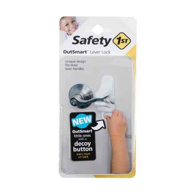 Safety 1st OutSmart White Plastic Lever Handle Lock 1 pk (Pack of 2)