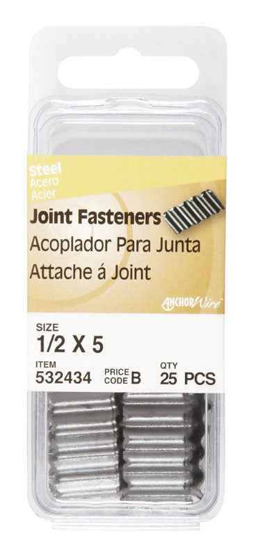 Hillman 1/2 in. L Joint Galvanized Steel Joint Fastener Corrugated Joint (Pack of 6)