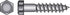 HILLMAN 5/16 in. X 2-1/2 in. L Hex Stainless Steel Lag Screw 25 pk