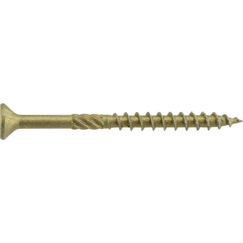 HILLMAN Power Pro No. 9 in. X 2-1/2 in. L Bronze Star Flat Head Premium Deck Screws 5 lb 443 pk