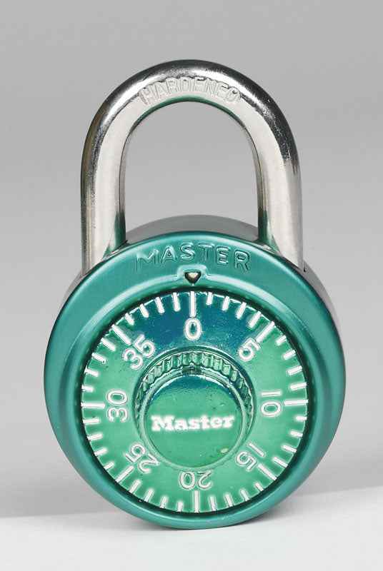Master Lock 2 in. H x 7/8 in. W x 1-7/8 in. L Steel 3-Digit Combination Padlock 1 pk (Pack of 4)