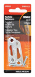 Hillman AnchorWire Steel-Plated Keyhole Picture Hanger 20 lb. 2 pk (Pack of 10)