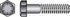 HILLMAN 7/16 in. D X 2-1/2 in. L Heat Treated Steel Hex Head Cap Screw 50 pk