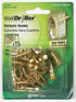 Hillman WallDriller Brass-Plated Gold Drywall Picture Hook 35 lb 10 pk