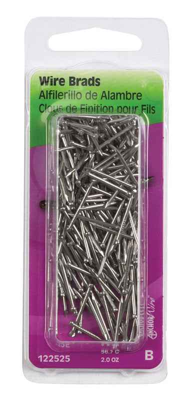 Hillman 18 Ga. x 3/4 in. L Stainless Steel Brad Nails 1 pk 2 oz. (Pack of 6)