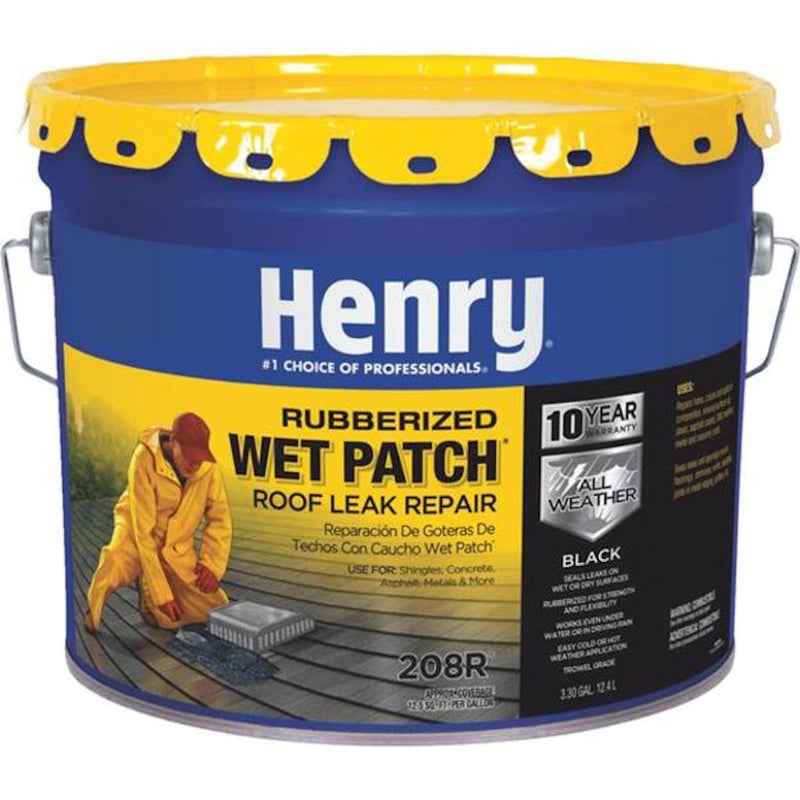 Henry Smooth Black Asphalt All-Weather Roof Cement 3.3 gal