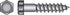 Hillman 3/8 in. X 4 in. L Hex Zinc-Plated Steel Lag Screw 50 pk