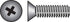 HILLMAN No. 10-24 Ga. X 1 in. L Phillips Flat Head Stainless Steel Machine Screws 100 pk