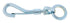 Campbell Chain 3/4 in. Dia. x 4-1/8 in. L Zinc-Plated Iron Spring Snap 80 lb. (Pack of 10)