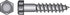 Hillman 5/16 in. X 3-1/2 in. L Hex Stainless Steel Lag Screw 25 pk