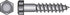 Hillman 3/8 in. X 5 in. L Hex Zinc-Plated Steel Lag Screw 50 pk