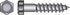 Hillman 1/4 in. X 6 in. L Hex Zinc-Plated Steel Lag Screw 100 pk