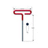 Eklind 3/32 to 1/4 in. SAE T-Handle Hex Key Set 8 pc
