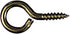 National Hardware 0.16 in. D X 1-5/8 in. L Polished Brass Screw Eye 25 lb. cap. 3 pk