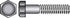 HILLMAN 3/8 in. D X 9 in. L Zinc Plated Steel Hex Bolt 50 pk