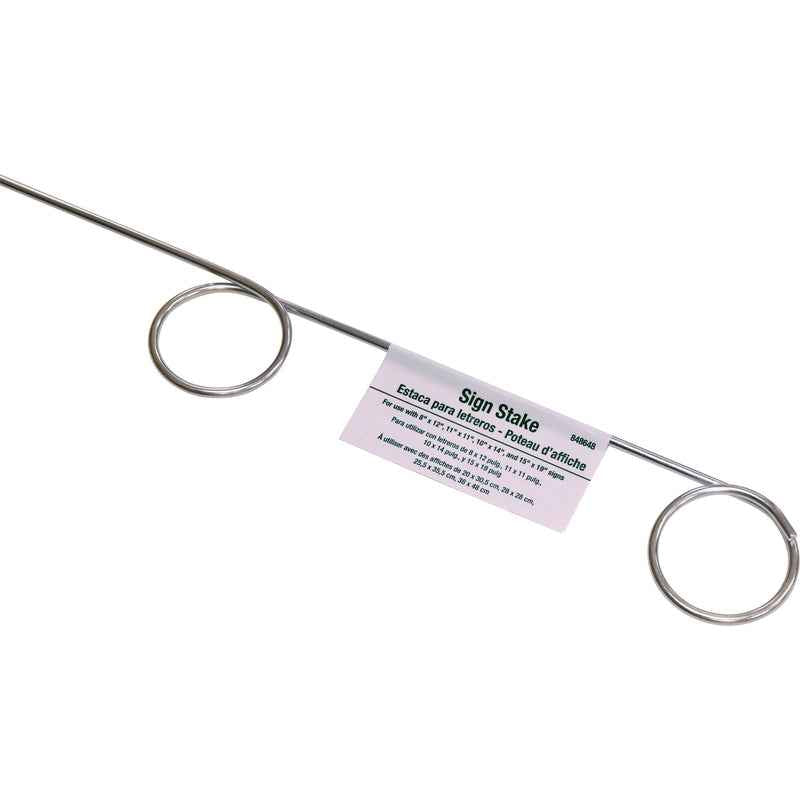 K and S aluminum pigtail sign stake double loop yard sign holder lightweight corrosion resistant