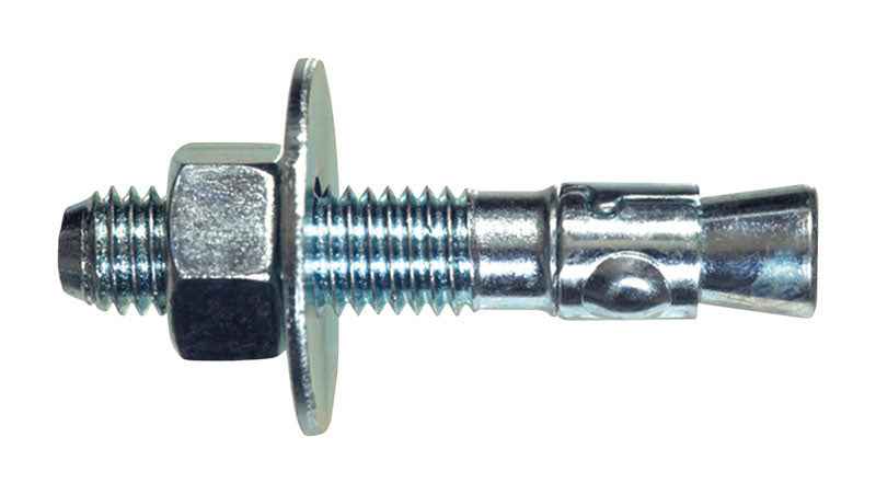 HILLMAN 5/8 in. D X 8-1/2 in. L Steel Round Head Wedge Anchor 10 pc
