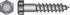 Hillman 5/16 in. X 3-1/2 in. L Hex Zinc-Plated Steel Lag Screw 50 pk