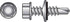 HILLMAN 1/4 in. Ga. X 3/4 in. L Hex Hex Washer Head Self-Drilling Screws 100 pk