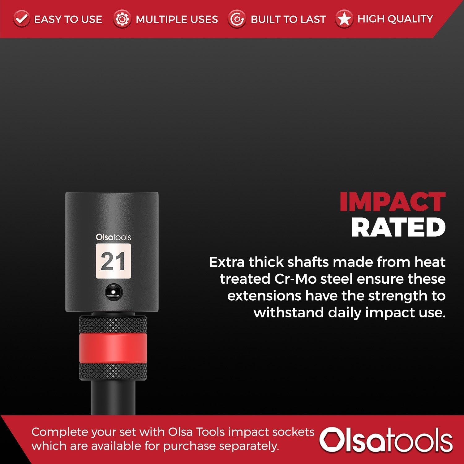 Locking Impact Socket Extension