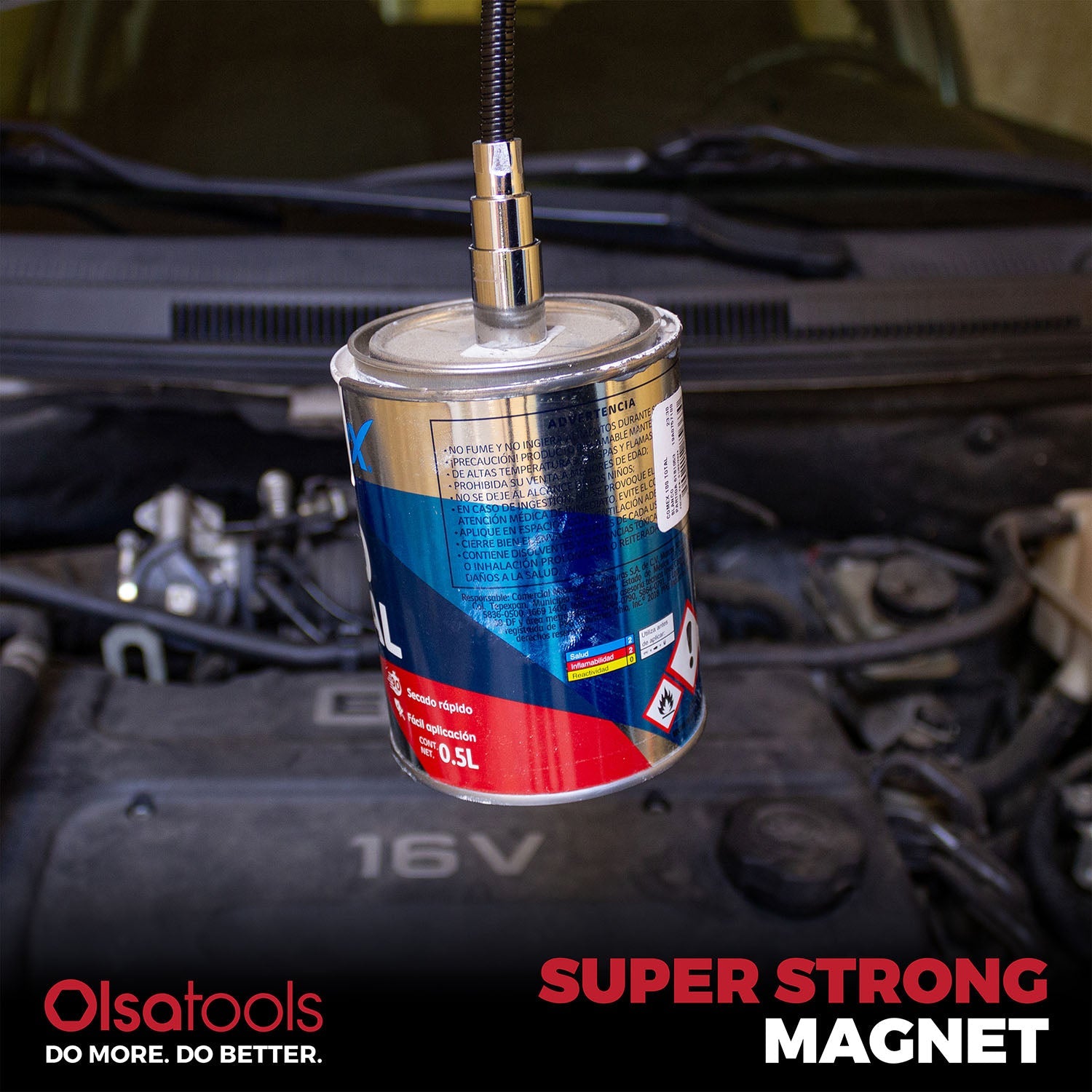 Flexible Magnetic Pickup Stick with LED Light