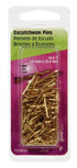Hillman 16 Ga. x 1 in. L Brass Escutcheon Pins 1 pk 2 oz. (Pack of 6)