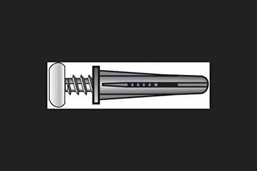 Hillman .19 in. Dia. x 1 in. L Plastic Pan Head Conical Anchor 25 pk (Pack of 5)